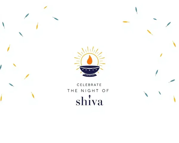 Simple Mahashivratri Invitation with Stylized Shiva Linga
