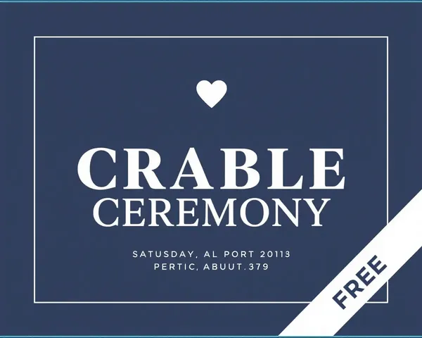 Simple Minimalist Cradle Ceremony Invitation Card Template for Free