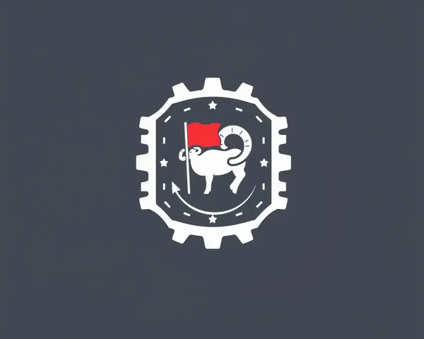 Simple RAM Chip with Flag and Subtle Shadow