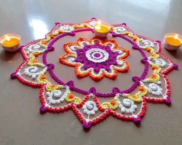 Simple Rangoli Images for Festive Season Decoration