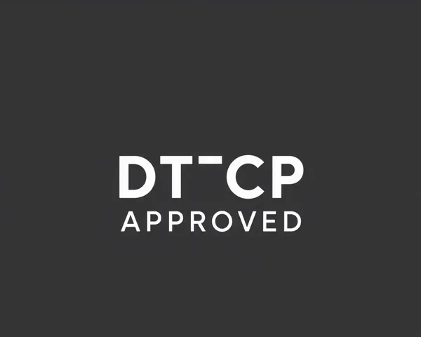 Simple Text-Based DTCP-Approved Logo Minimalist Design