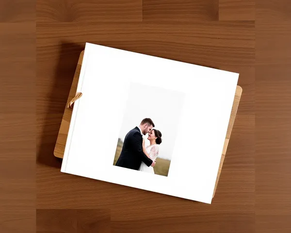 Simple White Wedding Album with Clean Typography