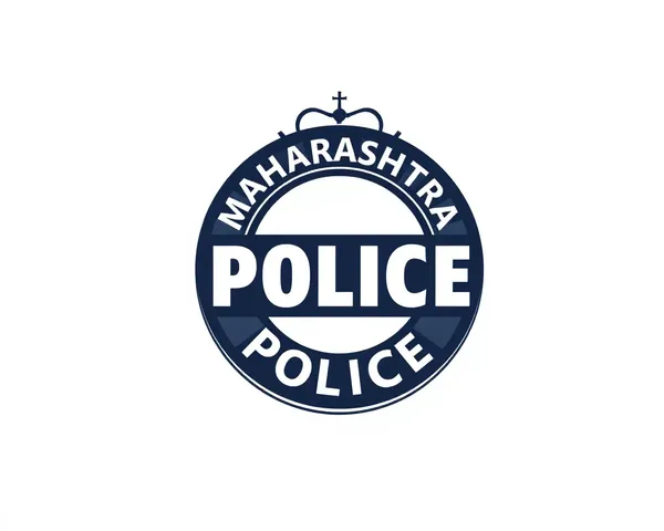 Simple and Bold Maharashtra Police Logo with Texture