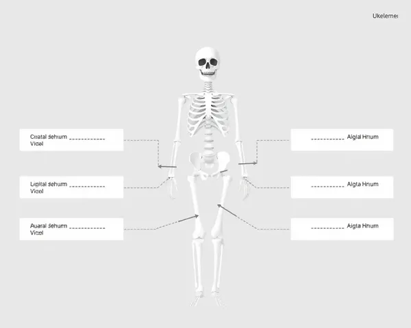 Simplified Human Skeleton Diagram for Education