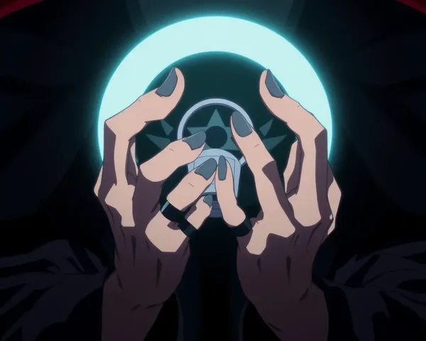 Sinister Device in Anime Villain's Hands