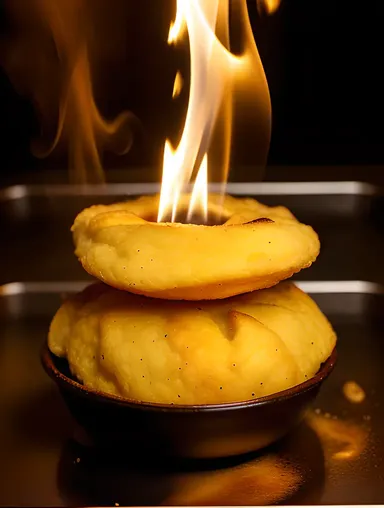 Sizzling Hot Oil Fry Murukku Chip Close-up with Sound Effect