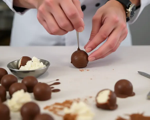 Skilled Chocolatier Crafts Cadbury Chocolate Truffle