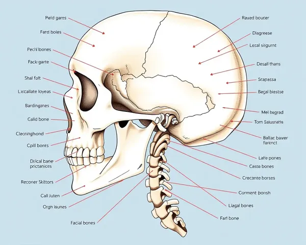 Skull and Facial Bones Unlabeled Diagram