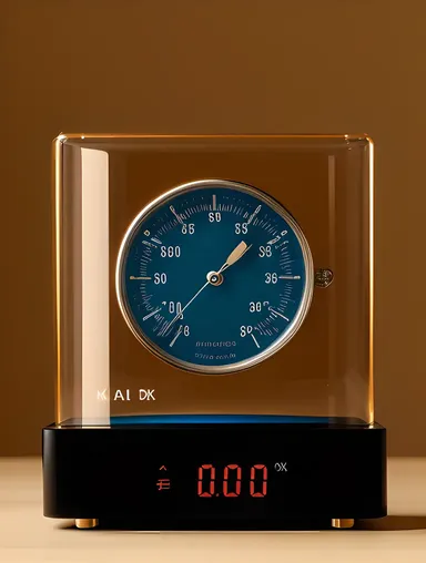 Sleek Design of Minimalist Hygrometer Illustration