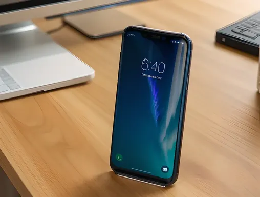 Sleek S25 Edge Smartphone on Minimalist Desk Background