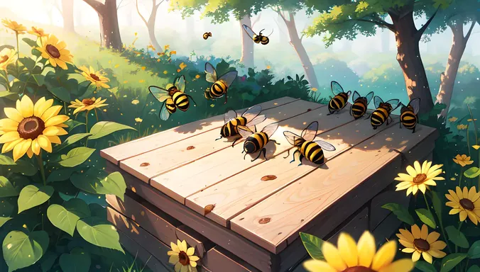 Sleepy Bees' Zzzzz Buzz Fills the Hive with Torpor