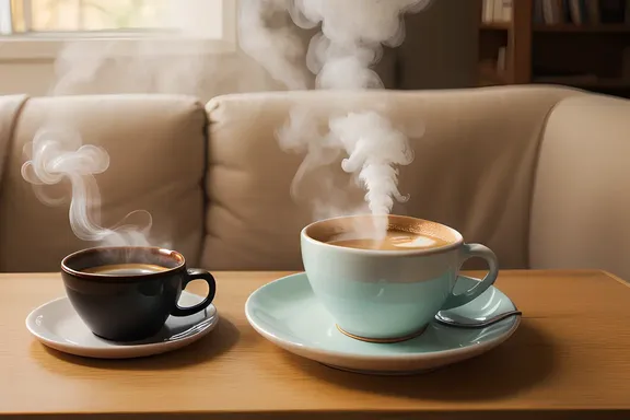 Sleepy Morning with Coffee and Zzzzz