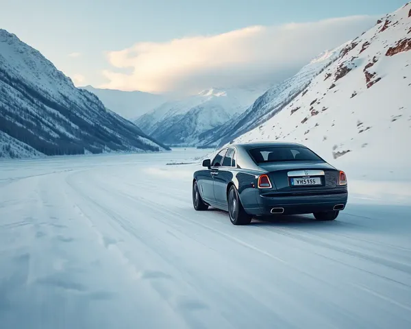 Snow-Covered Mountain Pass Rolls-Royce Phantom Drive
