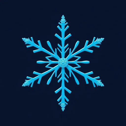 Snowflake Icon: Beautiful Pattern in Nature