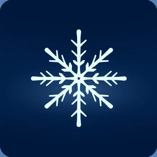 Snowflake Icon: Unique Design Concept