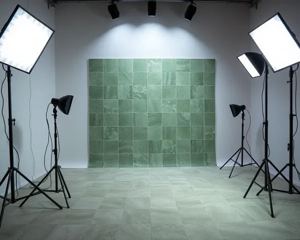 Softbox Lighting Highlights Mangalore Tile Texture and Patterns