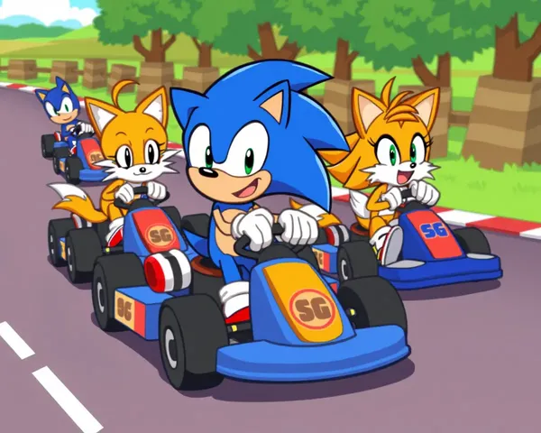 Sonic and Tails Go-Kart Racing Pixel Style