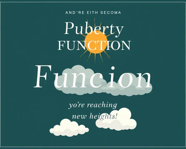 Sophisticated Puberty Invitation with Clouds and Sunshine