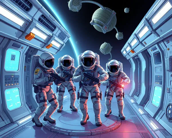Space Station Defender Protects Against Alien Threats Wallpaper