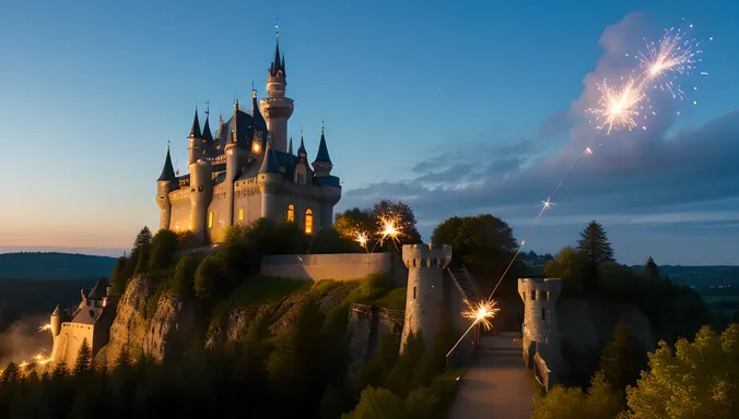 Sparkler Trail Creates Magic in the Air
