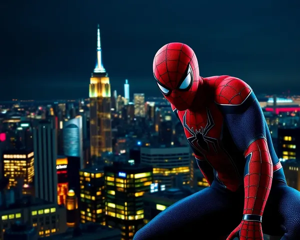Spider-Man in 4K New York City Night Wallpaper