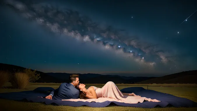 Starry Night Wishes for Husband and Wife