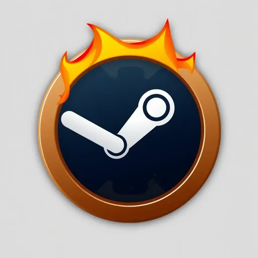 Steam Icon: Steam Icon Associated with Online Gaming Platform