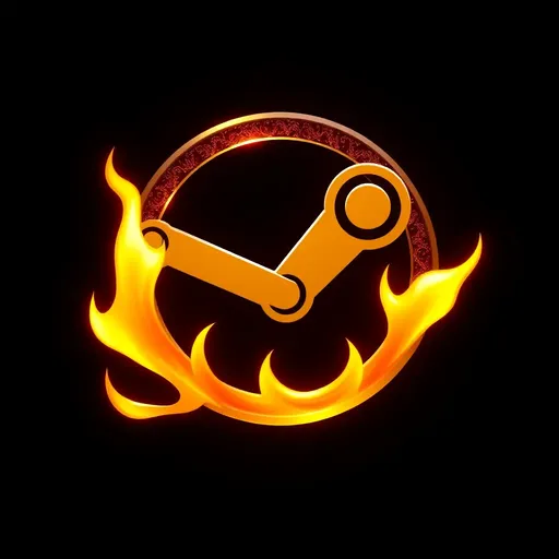 Steam Icon: Steam Icon Representing a Vapor Engine Technology