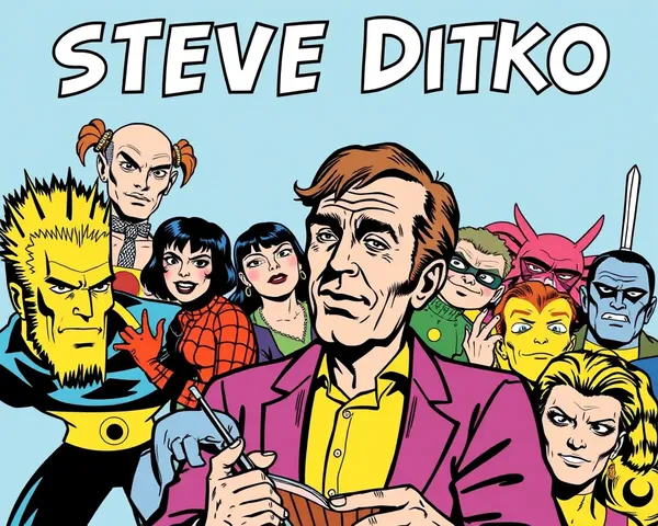 Steve Ditko's Comic Book Artist Cover