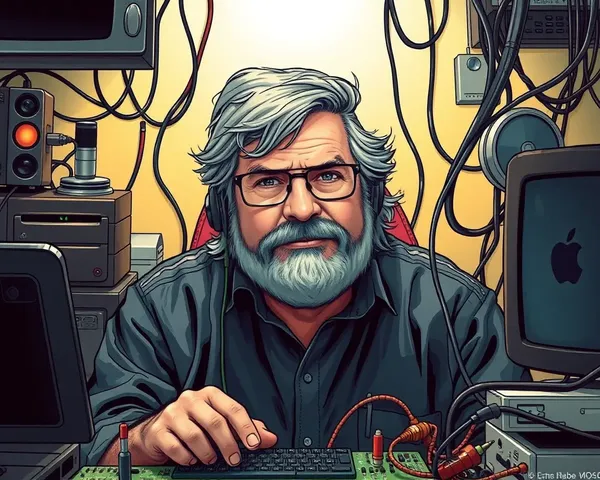 Steve Wozniak's Futuristic Gadget Illustration