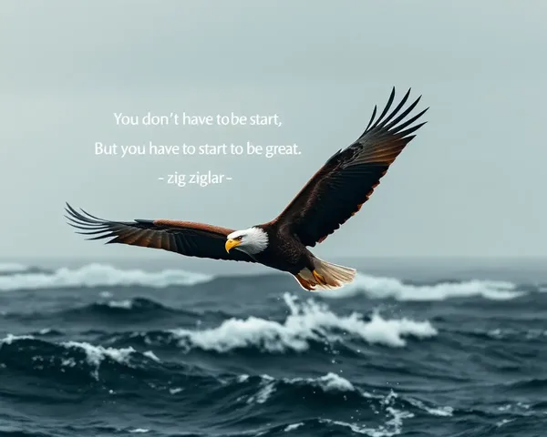 Strength and Perseverance in a Majestic Eagle in Flight