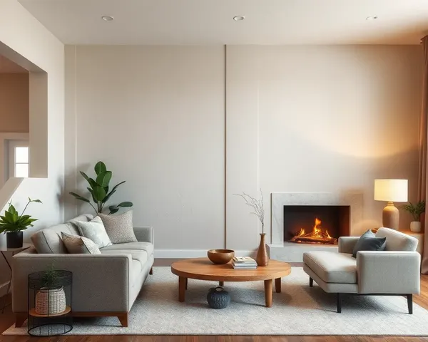 Stucco Accent Wall with Seamless Paint Texture Adds Depth