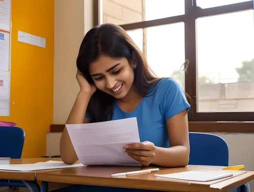 Student Relieved and Joyful with CBSE Results 2025
