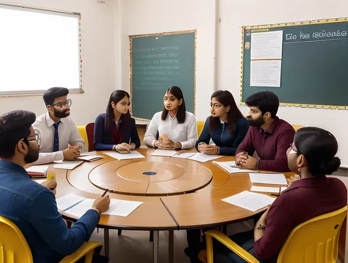 Students Discuss CBSE 10th Result 2025 with Teacher