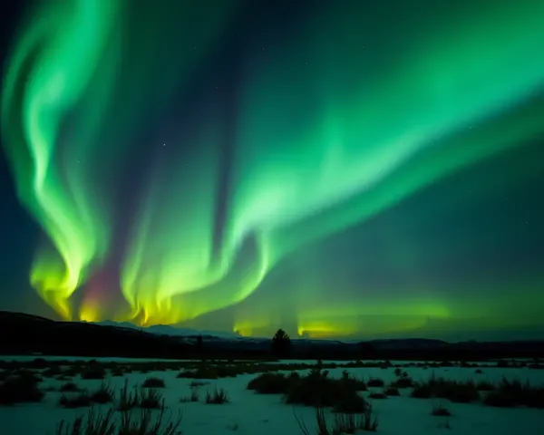 Stunning Aurora Borealis on 12x36 HD Background