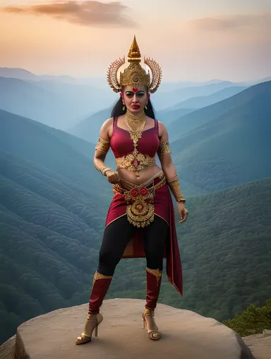 Stunning Bhadrakali Goddess of Time and Destruction