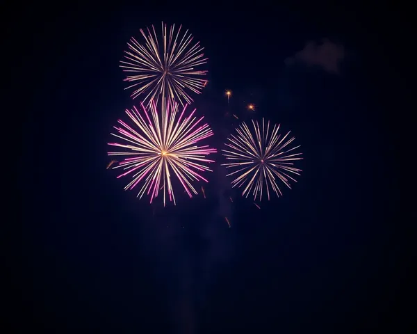 Stunning Diwali Fireworks Display Against Dark Blue Sky