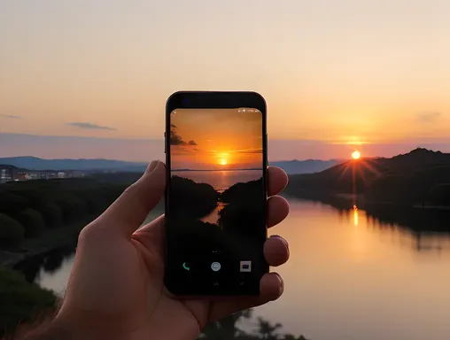 Stunning Sunset Captured with S25 Edge Camera