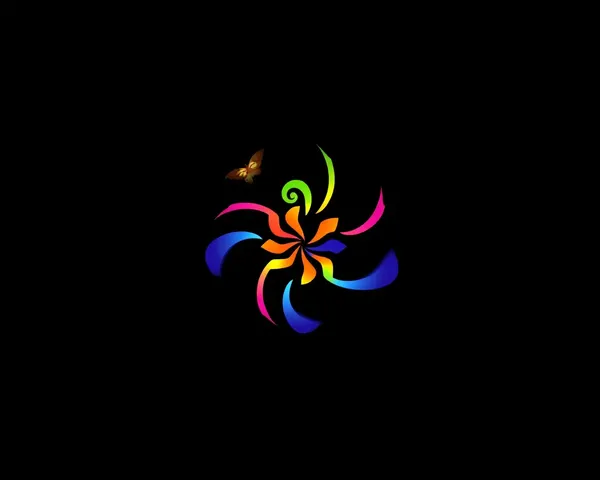 Stylized Flower with Bold Geometric Shapes