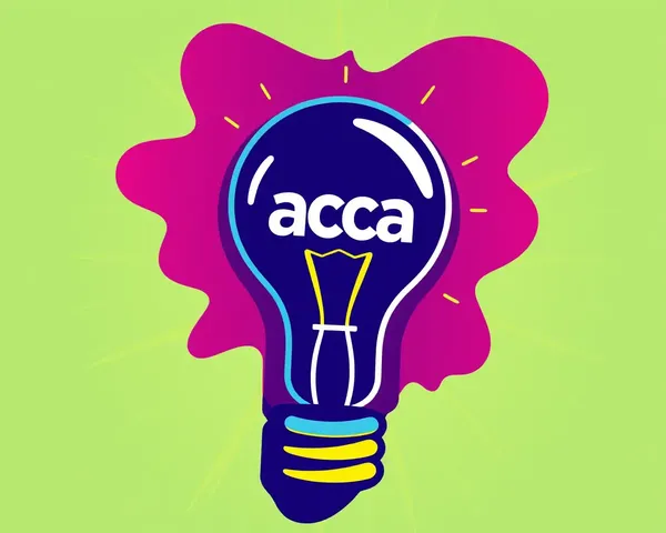 Stylized Lightbulb Moment with ACCA Logo for Innovation