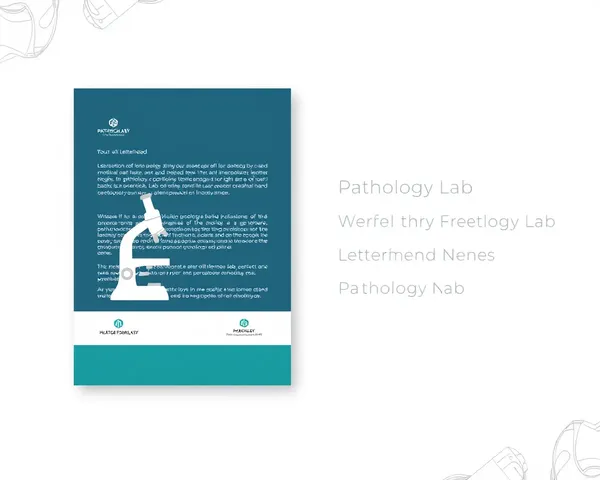 Stylized Microscope Illustration on Modern Lab Letterhead