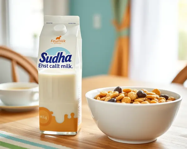 Sudha Milk Breakfast Delight with Cereal and Cozy Atmosphere