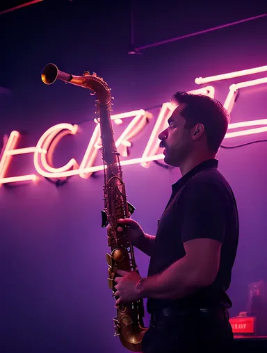 Sultry Summer Night Jazz Club Hot Saxophone Solo