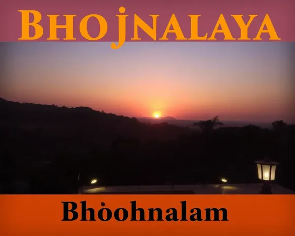 Sunset Bhojnalaya Banner Evokes Serenity and Relaxation.