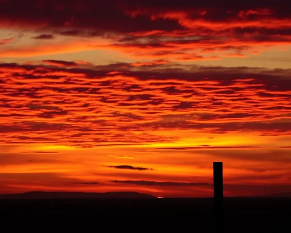 Sunset Silhouette of Vagh Baras Post
