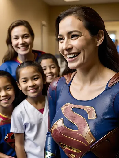 Supergirl Brings Joy to Children's Hospital, Spreading Hope and Smiles
