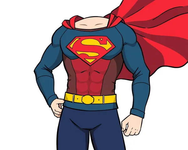 Superhero Wearing Readymade Garment with Bold Heroic Theme