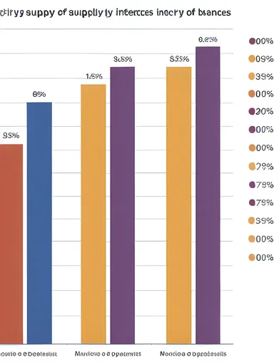 Supply and Demand Balance Illustrated with Colorful Graph Images