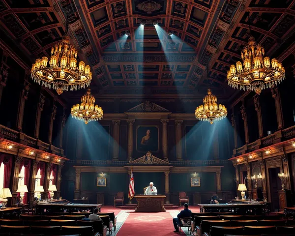 Supreme Court of India Ceremonial Hall Illustration