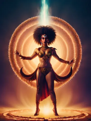 Surreal Bhadrakali Goddess of Time and Destruction